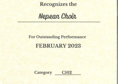 MusicFest Canada Certificate2023